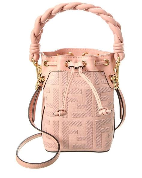 pink fendi wallet|fendi hot pink bucket bag.